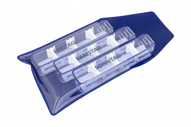 Medidose-DE-No6-Empire-Blue-Open-pill-dispenser-Kibodan-danish-design