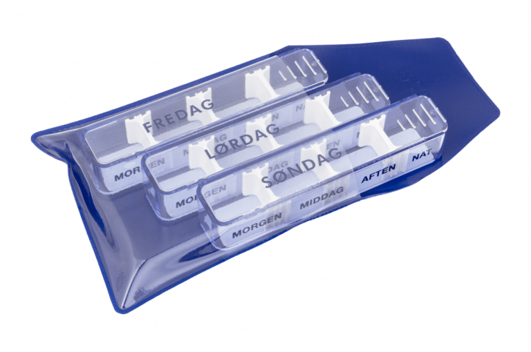 Medidos-DK-No6-Empire-Blue-Open-pill-dispenser-Kibodan-danish-design