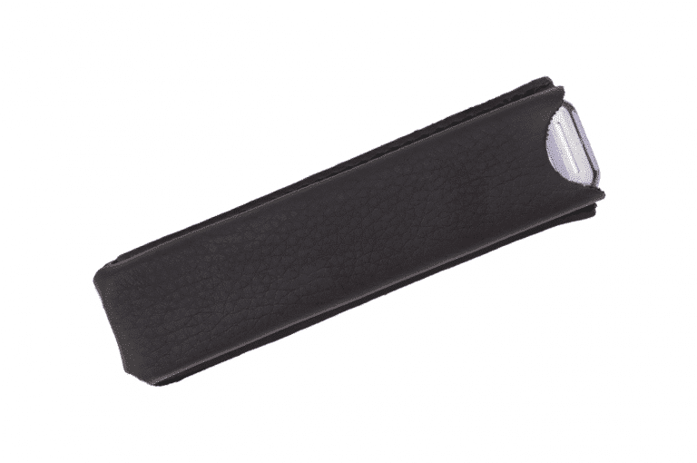 Medidose-XX-Sleeve-Leatherette-Black-Closed-pill-dispenser-Kibodan-danish-design